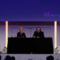 lit.COLOGNE 2018: Cordula Stratmann und Bjarne Mädel. © Ast/Jürgens