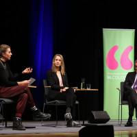 lit.COLOGNE 2022: Stephanie Rohde, Maren Urner, Michel Friedman ©Ast/Juergens