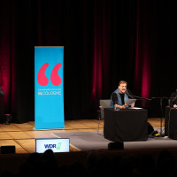 lit.COLOGNE 2023: Thomas Brasch: „Bleiben will ich, wo ich nie gewesen bin“. Mit Albrecht Schuch und Marion Brasch ©Ast/Juergens