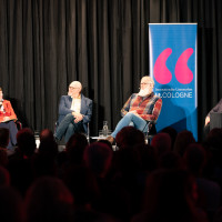 lit.COLOGNE 2024: 10.03. Löse den Fall, Sebastian Bergman! Die Schuld, die man trägt. Mit Michael Hjorth, Hans Rosenfeldt und Michael Wittenborn  © Katja Tauber