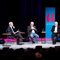 lit.COLOGNE 2024: 14.03. Joschka Fischer und Herfried Münkler über die Welt in Aufruhr und die Zukunft der geopolitischen Ordnung © Katja Tauber