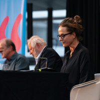lit.COLOGNE 2025: 22.03.:  „You must know Gatsby.“ Claudia Michelsen, Axel Milberg und Bernhard Robben über F. Scott Fitzgeralds Meisterwerk ©Hieronymus Rönneper