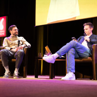 lit.COLOGNE 2025: 24.03.: Live Podcast: Schlag und fertig mit Fabian Köster & Jonas Hector ©Katja Tauber