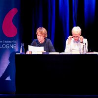 lit.COLOGNE 2025: 29.03.: Ursula K. Le Guin und Corinna Harfouch greifen tief in die Tragetaschen des Erzählens ©Katja Tauber