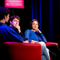 lit.COLOGNE 2025: 30.03. OffSpring Award 2025 – „Wandel“ Ein Wettbewerb für junge Schreibende. Mit Kaleb Erdmann und Anneke Kim Sarnau. Gewinnerin: Carla Moschner ©Katja Tauber