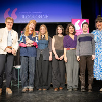 lit.COLOGNE 2026: 15.03. VA60: Der lit.COLOGNE-Debütpreis 2026 mit Nefeli Kavouras, Clara Leinemann und Son Lewandowski, Mod.: Marie-Christine Knop © Katja Tauber