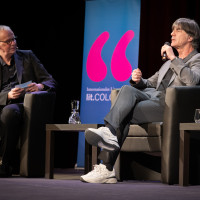 lit.COLOGNE 2026: 16.03. VA68  Wie wird man eigentlich Weltmeister? Mit Rainer Bonhof, Pierre Littbarski, Renate Lingor und Joachim Löw Mod.: Christoph Biermann © Katja Tauber