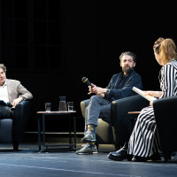 lit.COLOGNE 2026: 07.03. Wessen Wahrheit zählt? Mit Aladin El-Mafaalani und Giovanni di Lorenzo Mod.: Sarah Brasack © Katja Tauber