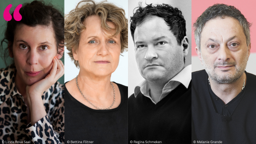 But, that’s me?! On literature and real life. With Daniela Dröscher, Bettina Flitner, Thomas Melle and Feridun Zaimoglu